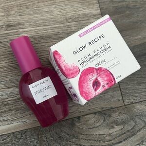 Glow recipe Plum Plump Hyaluronic Cream and prickly pear peptide mucin